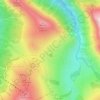 Mapa topográfico Chiesa Veglia, altitud, relieve