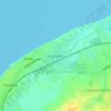 Mapa topográfico Great Meols, altitud, relieve