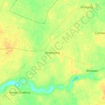 Mapa topográfico Dreilinden, altitud, relieve