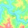 Mapa topográfico Toodyay, altitud, relieve