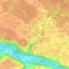 Mapa topográfico La Guérinière, altitud, relieve