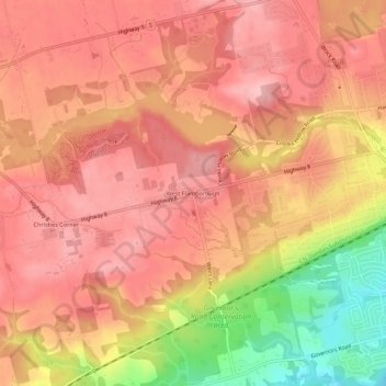 Mapa topográfico West Flamborough, altitud, relieve