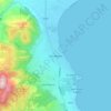 Mapa topográfico Nea Makri, altitud, relieve