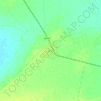 Mapa topográfico Gogelao, altitud, relieve