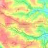 Mapa topográfico Threemilestone, altitud, relieve