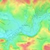 Mapa topográfico Les Bulles, altitud, relieve