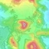 Mapa topográfico Volcà del Croscat, altitud, relieve