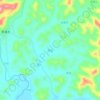 Mapa topográfico Yadan, altitud, relieve
