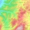 Mapa topográfico Stettbach, altitud, relieve