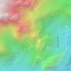 Mapa topográfico Cabeça de Peixe, altitud, relieve