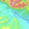 Mapa topográfico Thác Bản Giốc 板约瀑布, altitud, relieve
