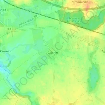 Mapa topográfico Zernin, altitud, relieve