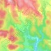 Mapa topográfico Sauve-Clare, altitud, relieve