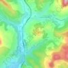 Mapa topográfico Vinas, altitud, relieve