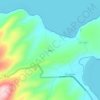 Mapa topográfico Kajje, altitud, relieve