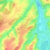 Mapa topográfico Le Pré Saucier, altitud, relieve