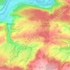 Mapa topográfico Gros Buisson, altitud, relieve