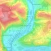 Mapa topográfico Obereisenheim, altitud, relieve