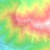 Mapa topográfico Ĥuser Yaylası, altitud, relieve