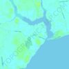 Mapa topográfico Janeiro, altitud, relieve