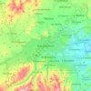 Mapa topográfico Barquisimeto, altitud, relieve