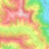 Mapa topográfico Valle, altitud, relieve