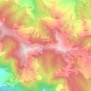Mapa topográfico Jalna, altitud, relieve
