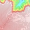 Mapa topográfico Grand Canyon Village, altitud, relieve