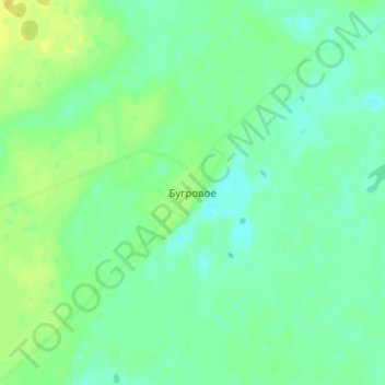 Mapa topográfico Бугровое, altitud, relieve