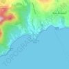 Mapa topográfico Grand Anse, altitud, relieve