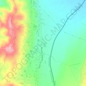 Mapa topográfico Juan Frio, altitud, relieve