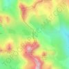 Mapa topográfico Seuil des Rochilles, altitud, relieve