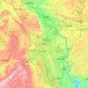 Mapa topográfico Qianxinan, altitud, relieve