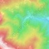 Mapa topográfico Feugiorno, altitud, relieve
