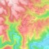 Mapa topográfico Picatou, altitud, relieve