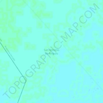 Mapa topográfico San Antonio de Angulo, altitud, relieve