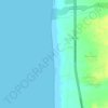 Mapa topográfico Playa Lurinchincha "El Manantial", altitud, relieve