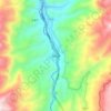 Mapa topográfico Awang, altitud, relieve