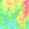 Mapa topográfico Esparcillac, altitud, relieve