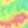 Mapa topográfico Penmesmadec, altitud, relieve