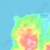 Mapa topográfico Naasug, altitud, relieve