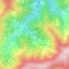 Mapa topográfico Foz dos Barreiros, altitud, relieve