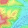 Mapa topográfico Tageberg, altitud, relieve