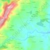 Mapa topográfico Cece, altitud, relieve
