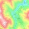 Mapa topográfico Azangaro, altitud, relieve