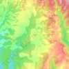 Mapa topográfico Gargallà, altitud, relieve