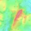 Mapa topográfico Kinver Edge, altitud, relieve