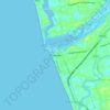 Mapa topográfico Ponnani, altitud, relieve