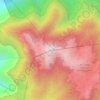 Mapa topográfico Mount Pulag, altitud, relieve