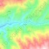 Mapa topográfico La Umbría, altitud, relieve